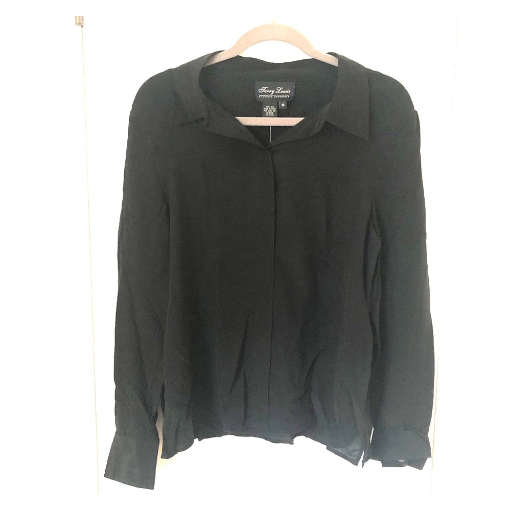 Terry Lewis Button Down Silk Blouse